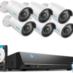 REOLINK 8CH 5MP Home Security Camera System, 6pcs
