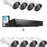 Reolink 5MP PoE Security Camera System Bundle, 8pcs